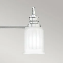 Elstead Badlampe Metall Glas 61 cm breit IP44 G9 3-flammig* Wandleuchten|Badezimmer Lampe
