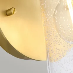 Elstead Badlampe Metall Glas E27 IP44 24,4 cm hoch SAIDA* Wandleuchten|Badezimmer Lampe