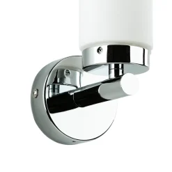 Hot Easylight Badlampe Wand Spiegel Glas Metall in Chrom Weiß elegant