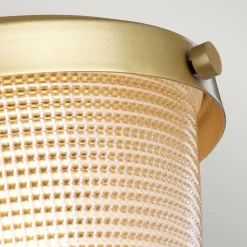 Online Elstead Badleuchte Decke IP44 in Messing Klar klein Metall Glas