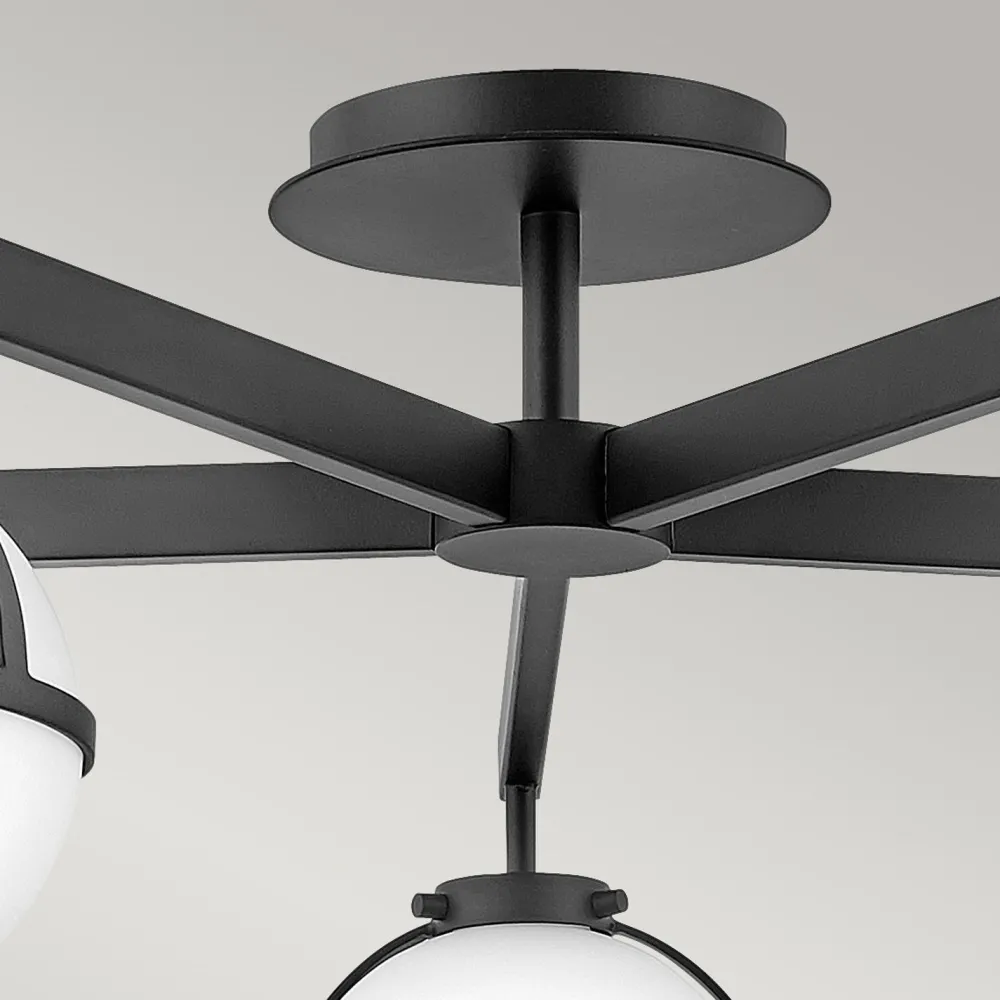 Clearance Elstead Badleuchte Decke Schwarz Weiß IP44 81,3 cm breit Metall Glas