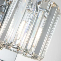 Hot Elstead Badleuchte LED G9 Kristall IP44 in Chrom B: 12 cm klein