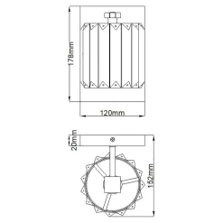 Hot Elstead Badleuchte LED G9 Kristall IP44 in Chrom B: 12 cm klein