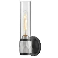 Outlet Elstead Badleuchte Metall Glas E27 IP44 H: 34,6 cm Modern GRETA