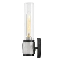 Outlet Elstead Badleuchte Metall Glas E27 IP44 H: 34,6 cm Modern GRETA