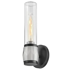 Outlet Elstead Badleuchte Metall Glas E27 IP44 H: 34,6 cm Modern GRETA