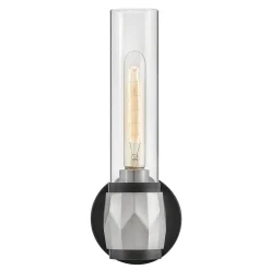 Outlet Elstead Badleuchte Metall Glas E27 IP44 H: 34,6 cm Modern GRETA
