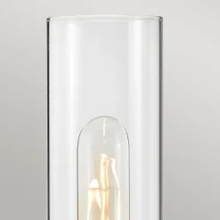 Outlet Elstead Badleuchte Metall Glas E27 IP44 H: 34,6 cm Modern GRETA