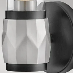 Outlet Elstead Badleuchte Metall Glas E27 IP44 H: 34,6 cm Modern GRETA