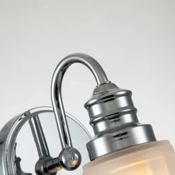 Online Elstead Badleuchte Metall Glas H: 23,7 cm IP44 G9 LED 3000 K