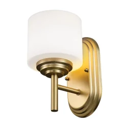 Elstead Badleuchte Metall Glas IP44 H: 21,6 cm 3000 K LED G9 AVORIO* Wandleuchten|Badezimmer Lampe