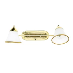 Easylight Badleuchte mit Schalter in Gold Jugendstil GRANDO* Glaslampen|Jugendstil Lampen
