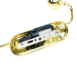 Easylight Badleuchte mit Schalter in Gold Jugendstil GRANDO* Glaslampen|Jugendstil Lampen