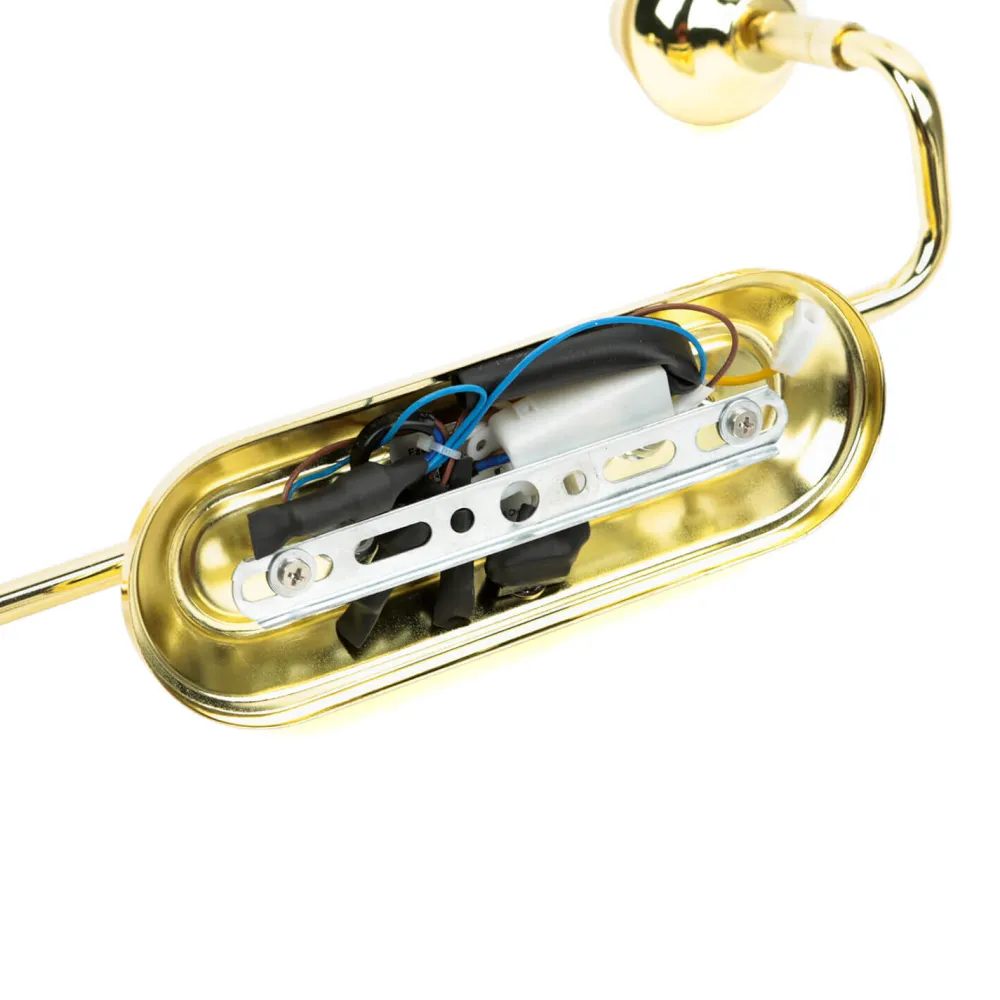 Easylight Badleuchte mit Schalter in Gold Jugendstil GRANDO* Glaslampen|Jugendstil Lampen