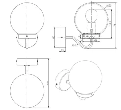 Online Easylight Badleuchte Togo in Silber