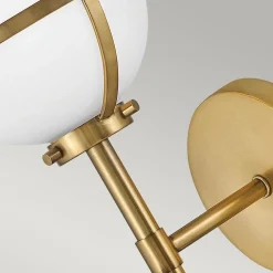 Clearance Elstead Badleuchte Wand Metall Glas IP44 H: 40,3 cm Kugel Schirm