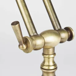 Giovanni Battista Banker Tischlampe aus Echt-Messing in Bronze* Schreibtischlampen|Glaslampen