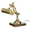 Giovanni Battista Bankerlampe Messing massiv verstellbar 26 cm E27* Schreibtischlampen|Metall Lampen