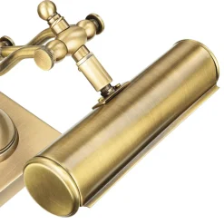 Giovanni Battista Bankerlampe Messing massiv verstellbar 26 cm E27* Schreibtischlampen|Metall Lampen