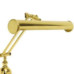 Giovanni Battista Bankerlampe Messing poliert E14 H: 43 cm Jugendstil* Tischlampen|Badezimmer Lampe