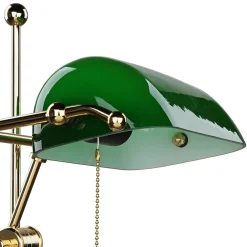 Best Giovanni Battista Bankerlampe Vergoldet 24 Karat aus Echt-Messing