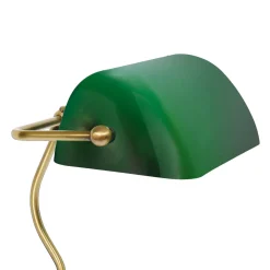 Clearance Giovanni Battista Bankerleuchte Gün Bronze H: 30 cm aus Messing Glas E27