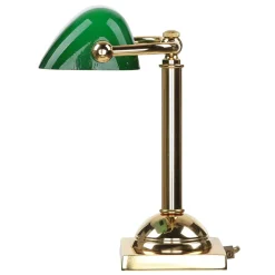 Giovanni Battista Bankerleuchte Gold 24K aus Echt-Messing Premium* Bürolampen|Lampen Aus Aller Welt