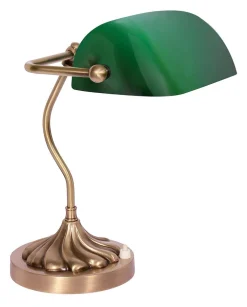 Best Giovanni Battista Bankerleuchte Messing massiv Glas Schreibtisch MINISTERO