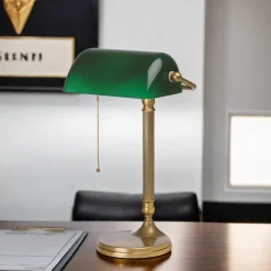 Hot Berliner Messingleuchten Bankerleuchte W7 aus echtem Messing