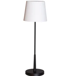 By Rydéns Beistelllampe Schwarz Weiß 68,5 cm E27 Metall Stoff Modern* Wohnzimmerlampen|Schlafzimmer Lampen