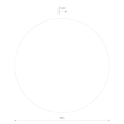 Discount Nowodvorski Beleuchteter Wandspiegel LED 3000 K 90 lm Ø 39 cm rund indirekt