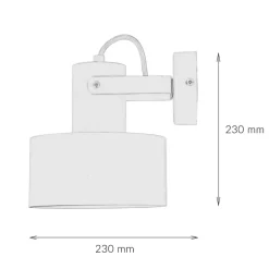 Outlet Sigma Besondere Wandlampe Rif verstellbar Schwarz