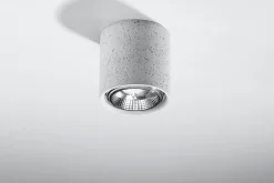 Sollux Beton Deckenlampe ADRIANA Ø14cm GU10 kompakt klein* Küchenlampen|Moderne Lampen