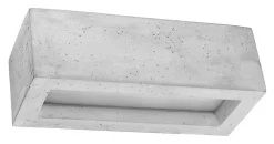 Sollux Beton Wandleuchte Up Down 30 cm eckig E27 Grau