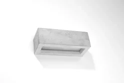 Sollux Beton Wandleuchte Up Down 30 cm eckig E27 Grau