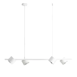 ALDEX Bewegliche Hängelampe Metall 4-flmg 121 cm GU10 in Weiß* Hängelampen|Bürolampen