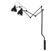 ALDEX Bewegliche Wandlampe Schwarz Metall T:90 cm 2-flammig* Wandleuchten|Badezimmer Lampe