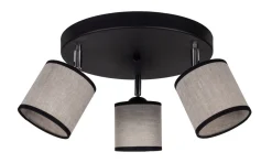 Best Belis Beweglicher Deckenspot blendarm Stoff Schwarz Beige E14