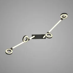 Just Light Beweglicher LED Deckenspot Schwarz RGB 114,5 cm dimmbar