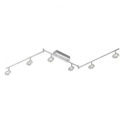 Paul Neuhaus Beweglicher LED Deckenstrahler in Aluminium IP44 188 cm* Flurlampen|Bürolampen