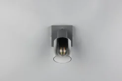 Trio Reality Beweglicher Wandstrahler Rauchglas Metall E14 T:15 cm* Flurlampen|Bürolampen