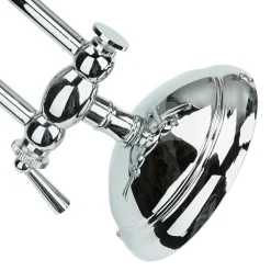 Clearance Giovanni Battista Bilderlampe verstellbar Messing in Silber E14