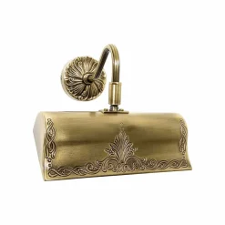 Giovanni Battista Bilderleuchte Jugendstil B: 19,5 cm in Bronze E14 Messing