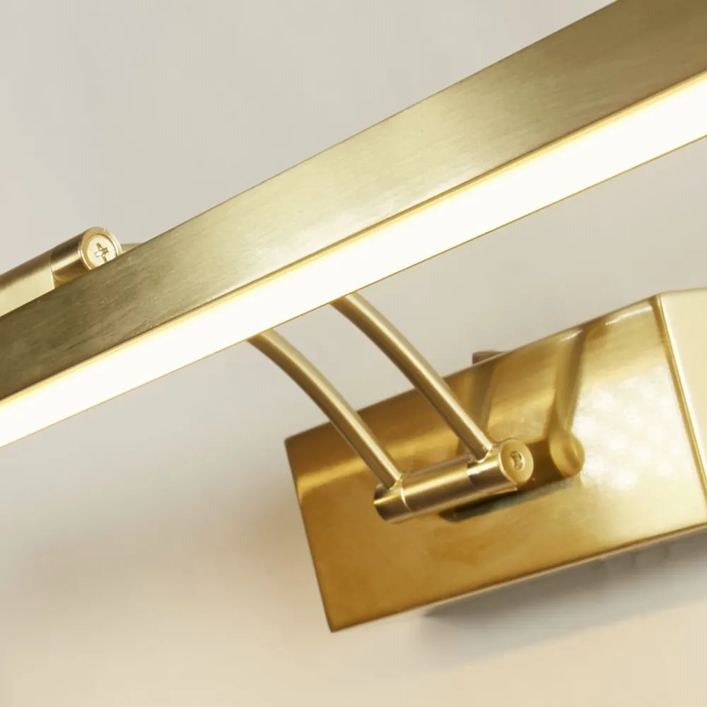 Outlet Searchlight Bilderleuchte LED in Messing 3000 K 809 lm Aluminium