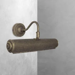 Best Giovanni Battista Bilderleuchte Messing B: 31,5 cm in Bronze Jugendstil E14