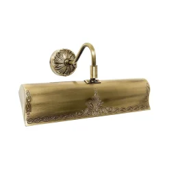 Giovanni Battista Bilderleuchte Messing B: 31 cm schwenkbar in Bronze E14* Wandleuchten|Badezimmer Lampe