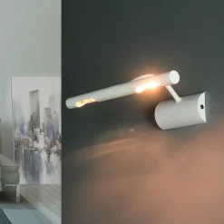 Outlet Easylight Bilderleuchte Weiß 2x G9 Metall Wand Wohnzimmer