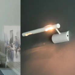 Outlet Easylight Bilderleuchte Weiß 2x G9 Metall Wand Wohnzimmer