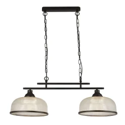 Discount Searchlight Billardleuchte Esstisch B: 75 cm E27 verstellbar Schwarz