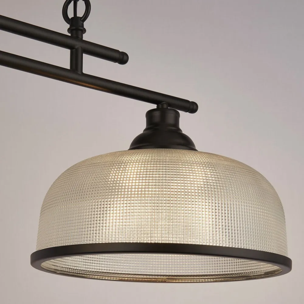 Discount Searchlight Billardleuchte Esstisch B: 75 cm E27 verstellbar Schwarz